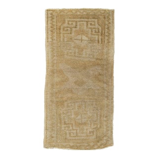 Turkish Mini Rug Oriental Hand Knotted Vintage Rug 1'7" x 3'4" #21149 For Sale
