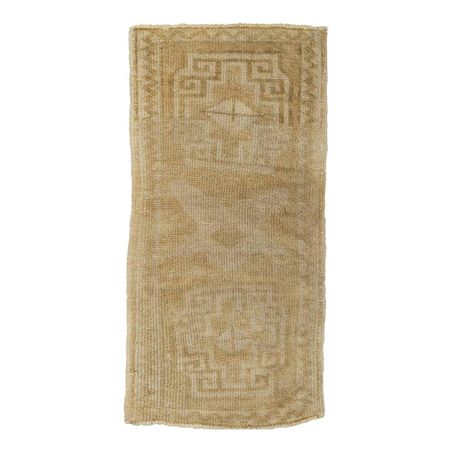 Turkish Mini Rug Oriental Hand Knotted Vintage Rug 1'7" x 3'4" #21149 For Sale
