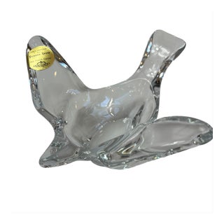 Vintage Princess House Fine French Crystal Bird Dish For Sale