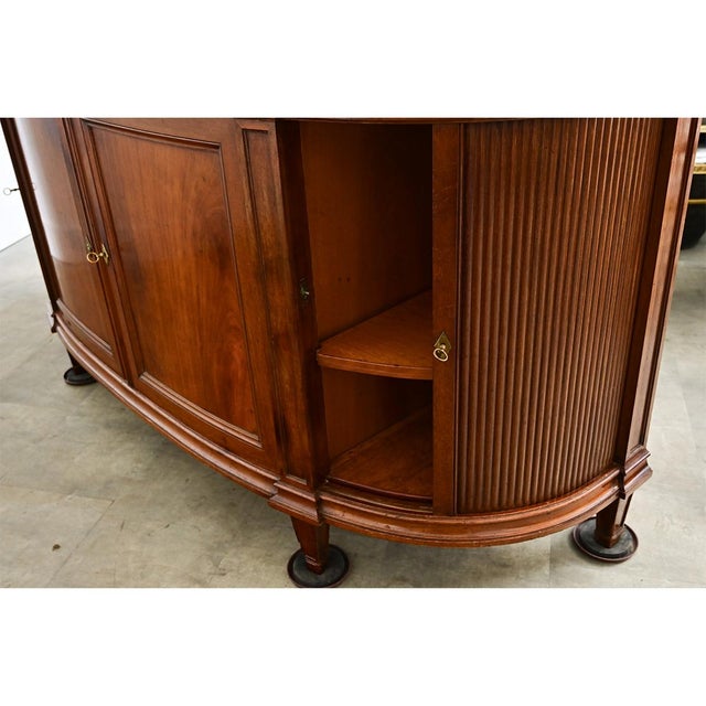 Wood French 19th Century Demilune Mahogany Enfilade For Sale - Image 7 of 18