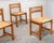 Brutalist Vintage Chairs in Elm and Straw from Maison Regain, 1970s, Set of 6 For Sale - Image 3 of 12