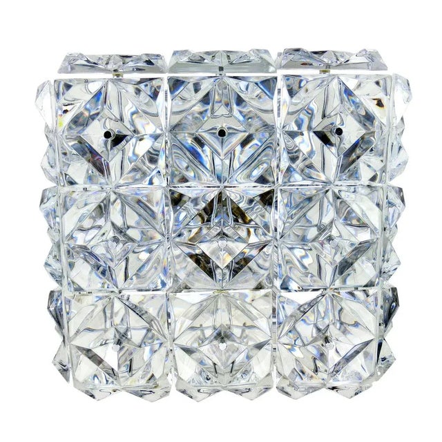 Mid-Century Modern Ceiling Lamp in Crystal & Chrome from Kinkeldey, 1970s For Sale - Image 11 of 11