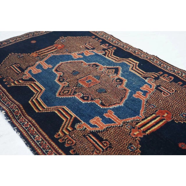 19th Century Antique Senneh Rug 1'9'' x 2'10'' For Sale - Image 5 of 8