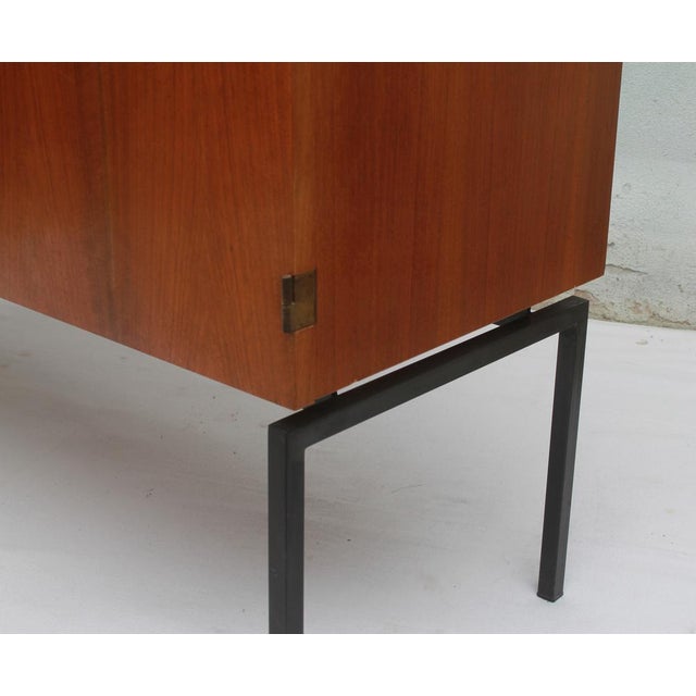 Sideboard in Walnut on Metal Legs, 1965 For Sale - Image 4 of 11