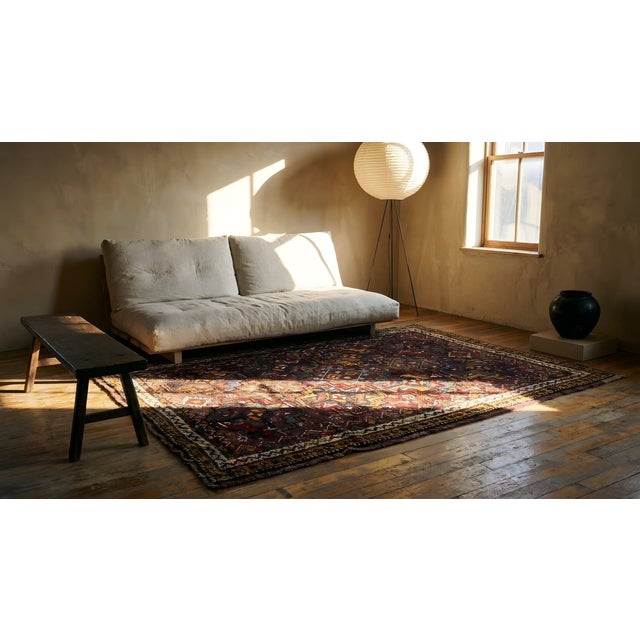 Antique Persian Quchan Rug For Sale - Image 10 of 12