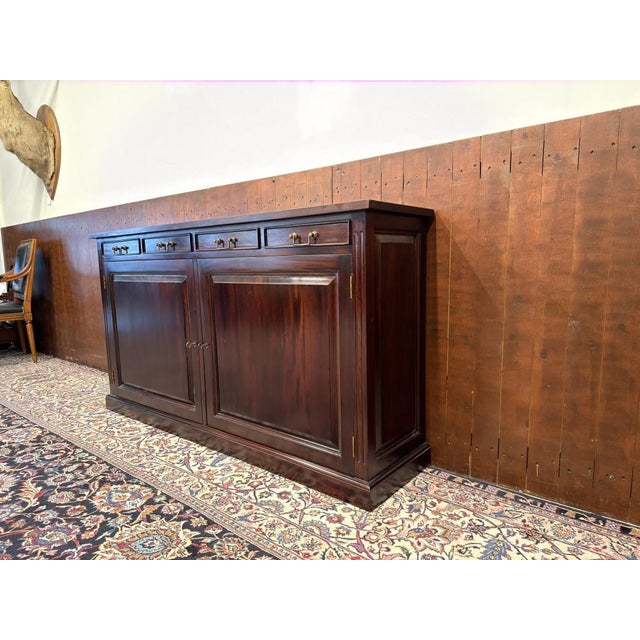 English Office Sideboard in Teak For Sale - Image 5 of 16