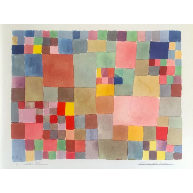 Paul Klee Vintage 1969 Abstract Modernist Lithograph Print " Flora on Sand " 1927 For Sale - Image 11 of 13