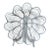 Late 20th-Century Industrial Chic Lotus Flower-Shaped Steel Wirework Centerpiece Bowl For Sale
