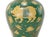 Ceramic Vintage Brunschwig & Fils Hand-Painted Green Ceramic Pig Table Lamps - Pair For Sale - Image 7 of 11