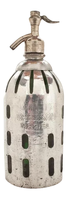 1940's Art Deco Metal Seltzer