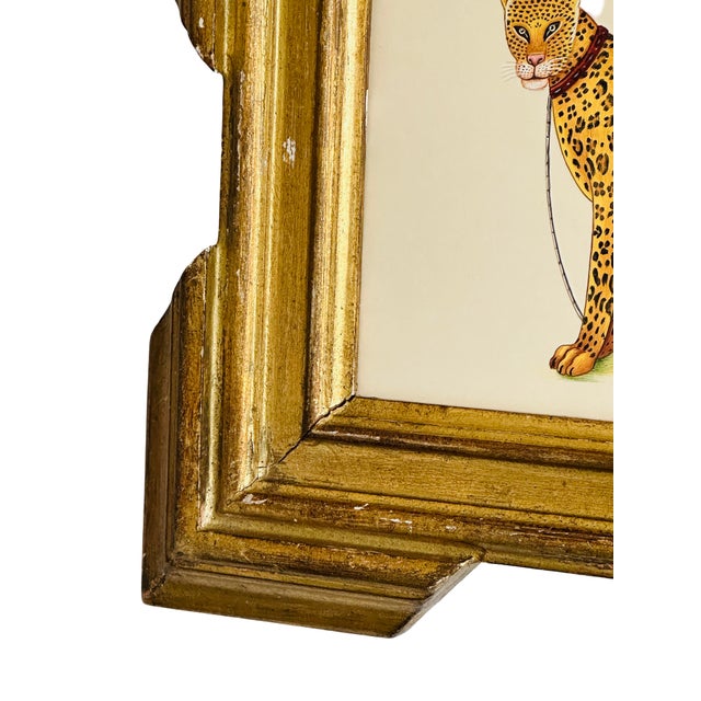 Not Yet Made - Made To Order Original Hand-Painted Leopard Painting in an Italian Antique Frame For Sale - Image 5 of 7