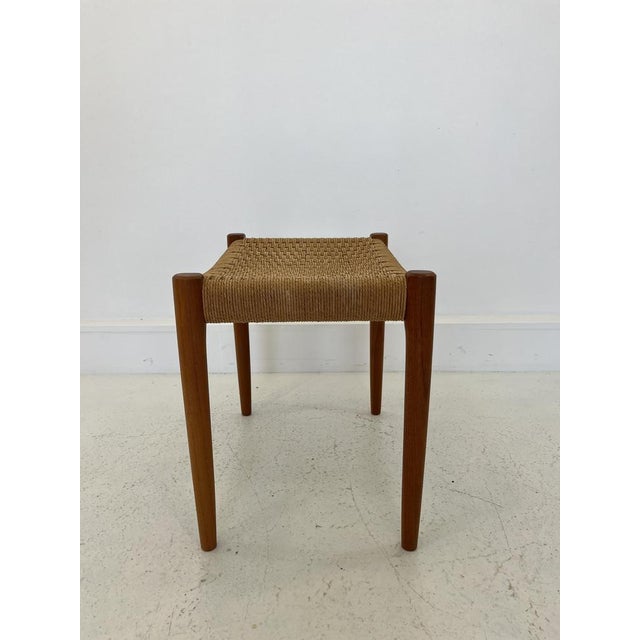 Mid-Century Modern Danish Model 80 Stool in Teak by Niels O Møller for J.L. Møller, 1960s For Sale - Image 3 of 9