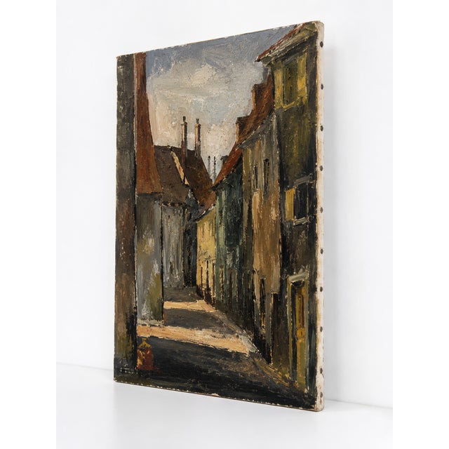 Alfred Usselmann, Chemin en Alsace, 1968, Oil on Canvas, Framed For Sale - Image 4 of 11
