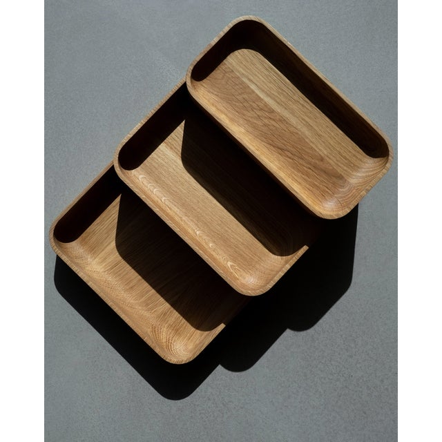 Wood Joyo - Solid Oak Bowls - Organizer Set For Sale - Image 7 of 8