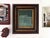 “Cabin Fern" Green Abstract Art in Antique Frame, Transitional Living Room Art by JTS For Sale - Image 4 of 10