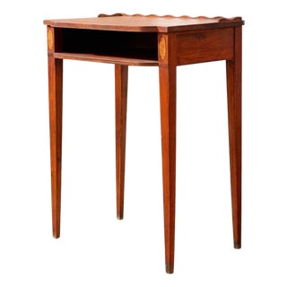 Vintage Mahogany Console Table With Inlay Details For Sale