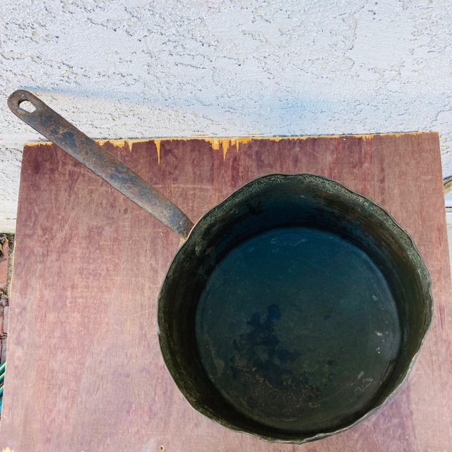 Mid 19th Century Mid 19th Century Large Copper Saucepan For Sale - Image 5 of 12