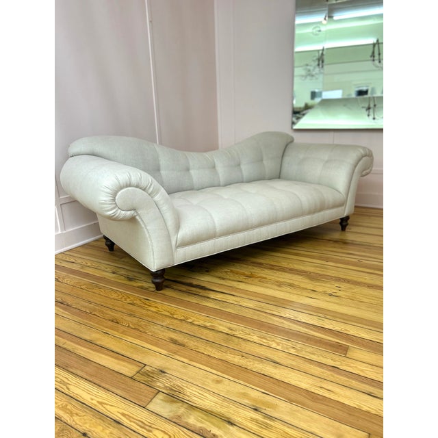1910s 1910s Victorian Sofa Newly Upholstered For Sale - Image 5 of 6