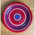 Mid-Century Modern Vintage Raymor Red and Blue Striped Ceramic Plate For Sale - Image 3 of 12