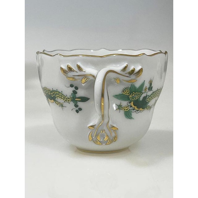Porcelain Rich Court Dragon Cups and Saucers from Meissen, Germany, 1960s, Set of 12 For Sale - Image 10 of 13