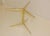 Modernist Italian Brass and Marble Side Table For Sale - Image 4 of 10