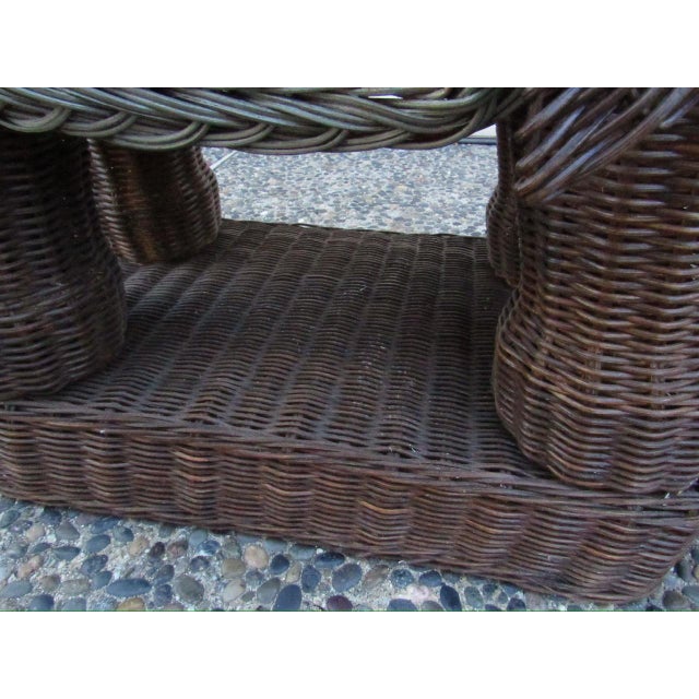 Vintage Whicker Elephant Stool For Sale - Image 16 of 17