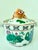 Vintage Chinese Famille Rose porcelain tureen featuring a three-dimensional koi fish handle on the lid. It is hand-painted...