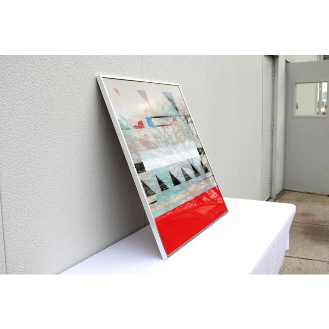 1988 Richard Hammond Flight-3 Abstract Expressionism Artwork Enamel and Resin For Sale - Image 9 of 18