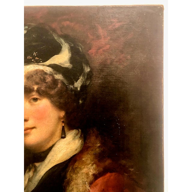 Early 19th Century Early 19th-Century British School Portrait of a Lady For Sale - Image 5 of 7