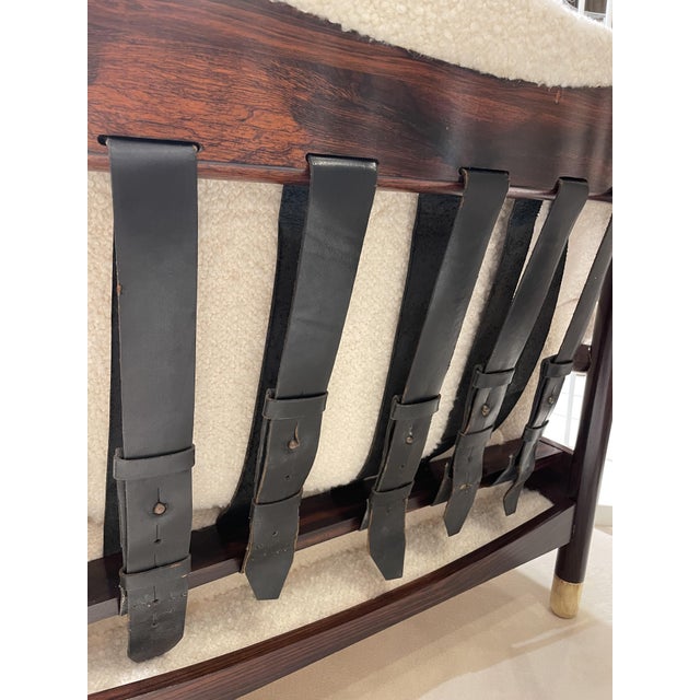 Brown Sella Armchairs attributed to Carlo Di Carli for Sormani, 1960s, Set of 2 For Sale - Image 8 of 9