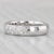 0.56ctw Diamond Wedding Anniversary Ring 18k White Gold Size 6 Band For Sale In Greensboro - Image 6 of 8