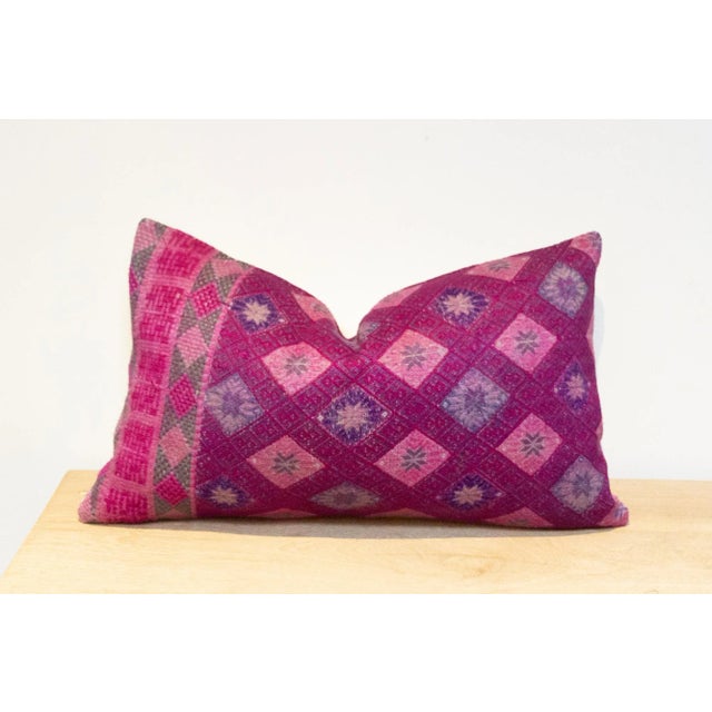 Ching Mai Vintage Hill Tribe Pillow For Sale - Image 4 of 8