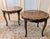 Beautiful pair of French Provincial walnut end/side tables by Karges Furniture, estimated to be made in the 80s. Gorgeous...