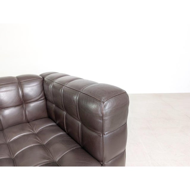 Kubus Club Chair in Leather by Josef Hoffmann for Wittmann For Sale - Image 6 of 12