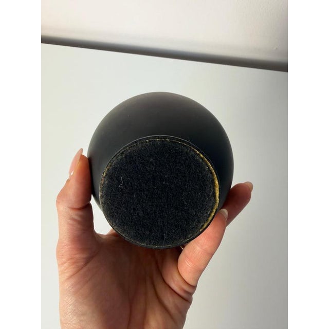 Black Black Chrome Ball Ashtray by Quist For Sale - Image 8 of 11