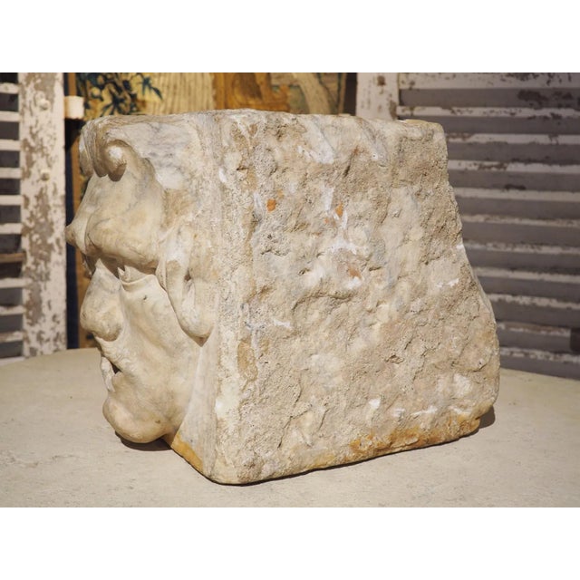 15th or 16th Century Marble Gargoyle Fountain Spout From Arezzo, Italy For Sale - Image 11 of 13