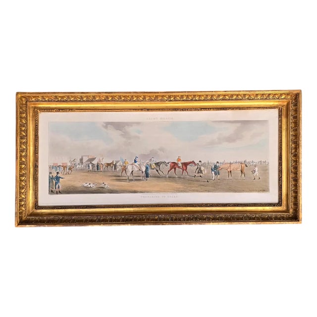 Henry Halken, Ascot Heat Preparing to Start, 1800s, Paper, Framed For Sale