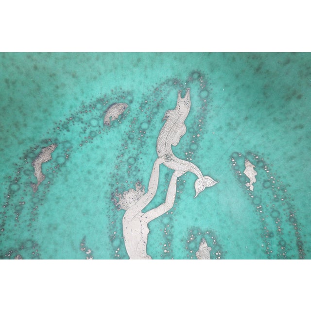 Silver Large Art Deco Plate by Wilhelm Kåge Gustavsberg, 1930s For Sale - Image 8 of 14