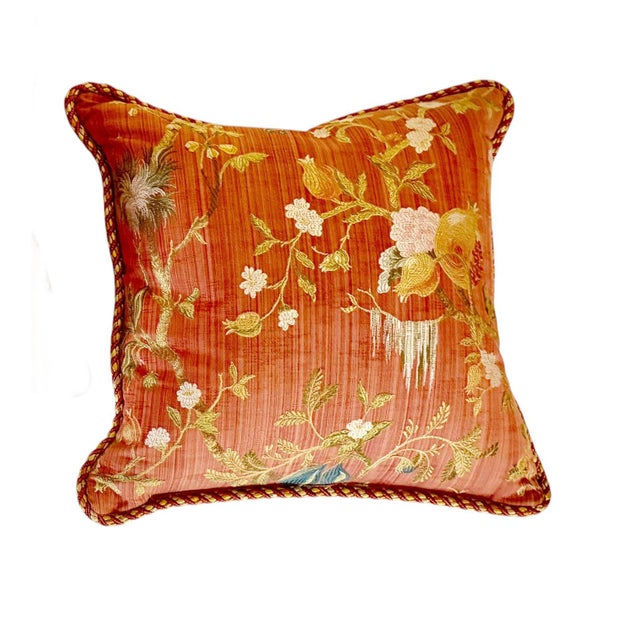 Chinoiserie Scalamandré Chinoiserie Pillows - A Pair For Sale - Image 3 of 6