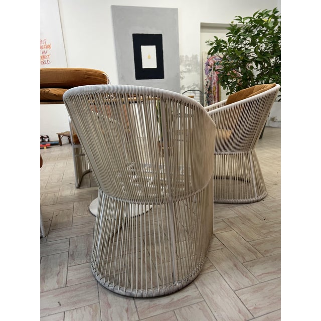 Vintage Outdoor Armchairs from Varaschin and Garden Table, Italy, 1980s, Set of 5 For Sale - Image 4 of 18