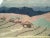 Brown Vintage Hand Woven African Tapestry Depicting Village and Mountain Landscape For Sale - Image 8 of 9