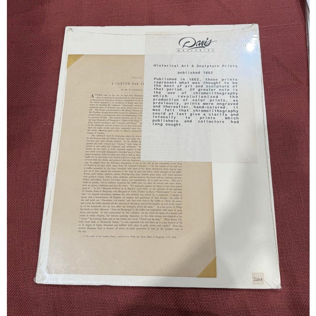 International Exhibition. A Carved Oak Sideboard. W Caldecott, London 1862 For Sale - Image 4 of 4