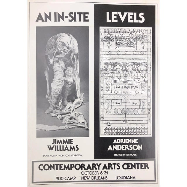 Contemporary Adrienne Anderson Poster for Show in New Orleans For Sale - Image 3 of 3