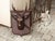 Early 20th Century Black Forest 1900s Hand Carved Wooden Buck Head Mounted on Shield Plate For Sale - Image 5 of 12