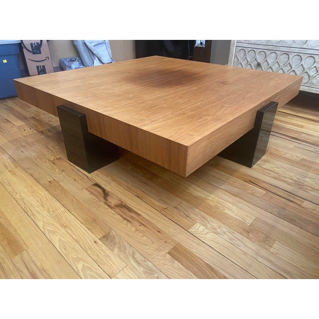 Modern Solid Wood Block Fine Furniture Coffee Table Chairish