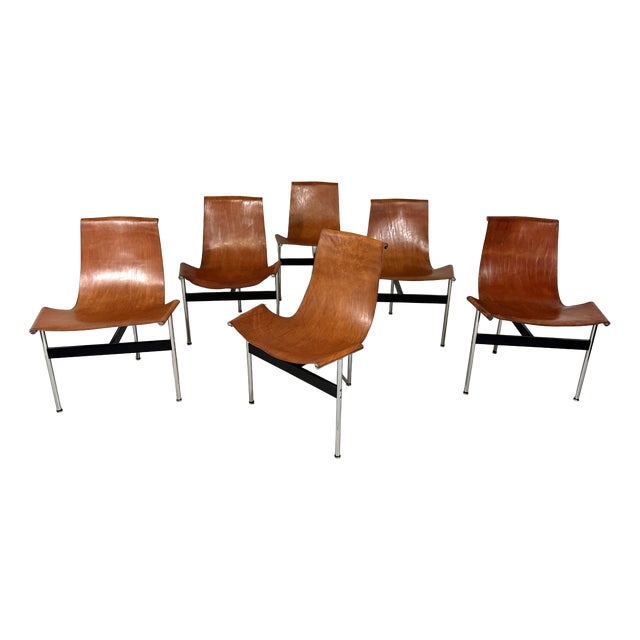 T-Chairs by Katavolos, Kelley and Littell for ICF De Padova, Italy, 1950s, Set of 6 For Sale