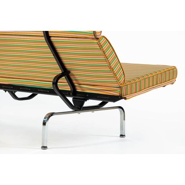 Mid Century Eames Herman Miller Sofa Compact, Alexander Girard Maharam Fabric, 2 Available For Sale - Image 14 of 17