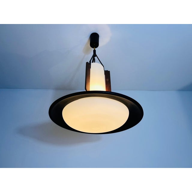 Mid-Century Modern Mid-Century Opal Glass Ceiling Lamp, Italy, 1960s For Sale - Image 3 of 11