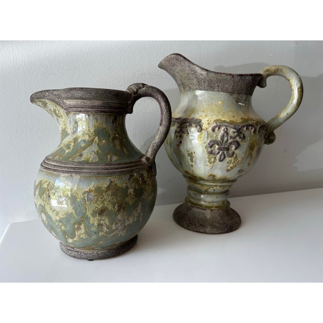 Vintage Pitchers in the Style of Roger Guerìn- A Pair For Sale In Miami - Image 6 of 11