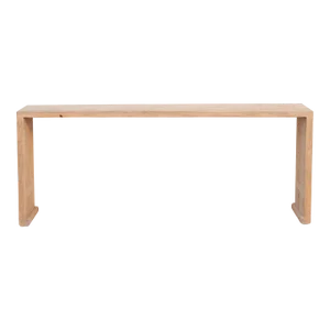 Rustic Reclaimed Wood Waterfall Console Table
